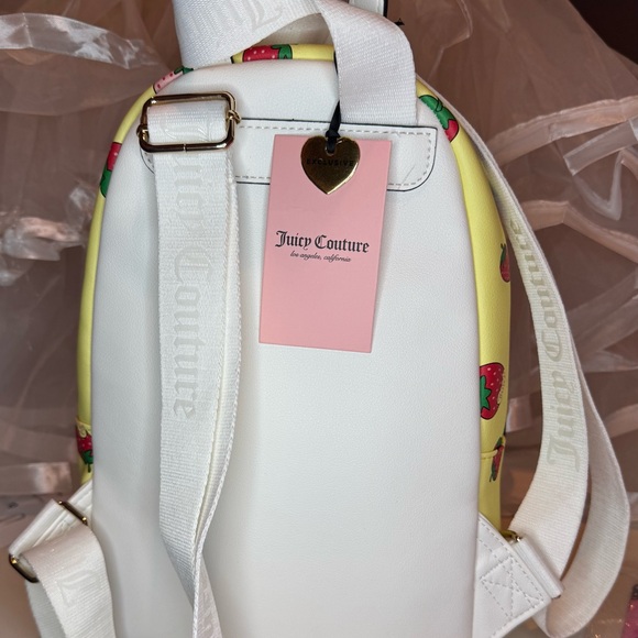 Juicy Couture Sweet & Juicy Yellow and Red Strawberry Backpack - Picture 7 of 7